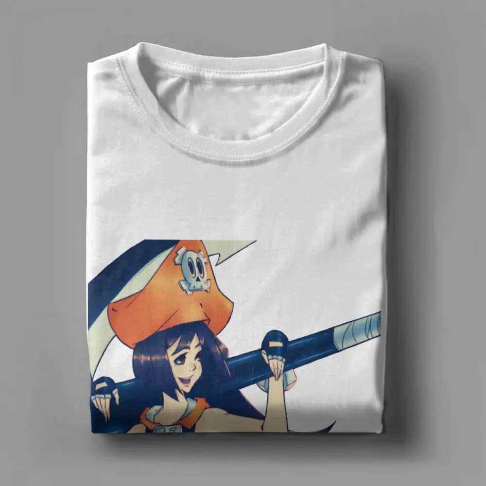 May Guilty Gear Tees Men's T-Shirt Anime GuiltyGear Character Pirate Funny Premium Cotton Clothes Plus Size Fan Art T Shirt Tops