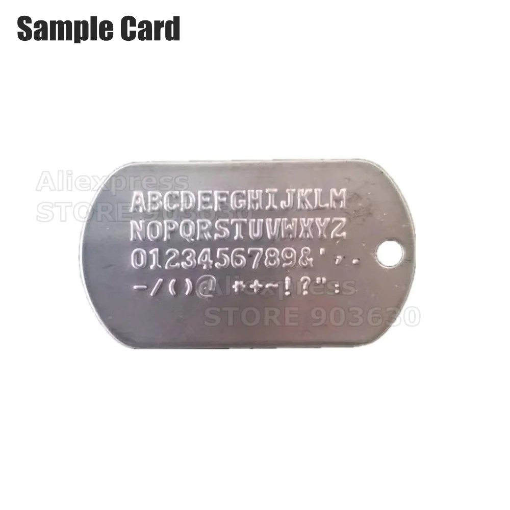 Imagem -06 - Máquina de Gravação de Placa de 52 Código Dog Tag Embosser Letras Número Manual Preço Baixo de Fábrica Aço Inoxidável