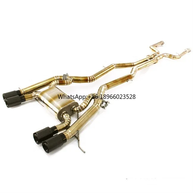 For BMW S58 G80 M3 M4 Race Exhaust Cat-back System in Titanium