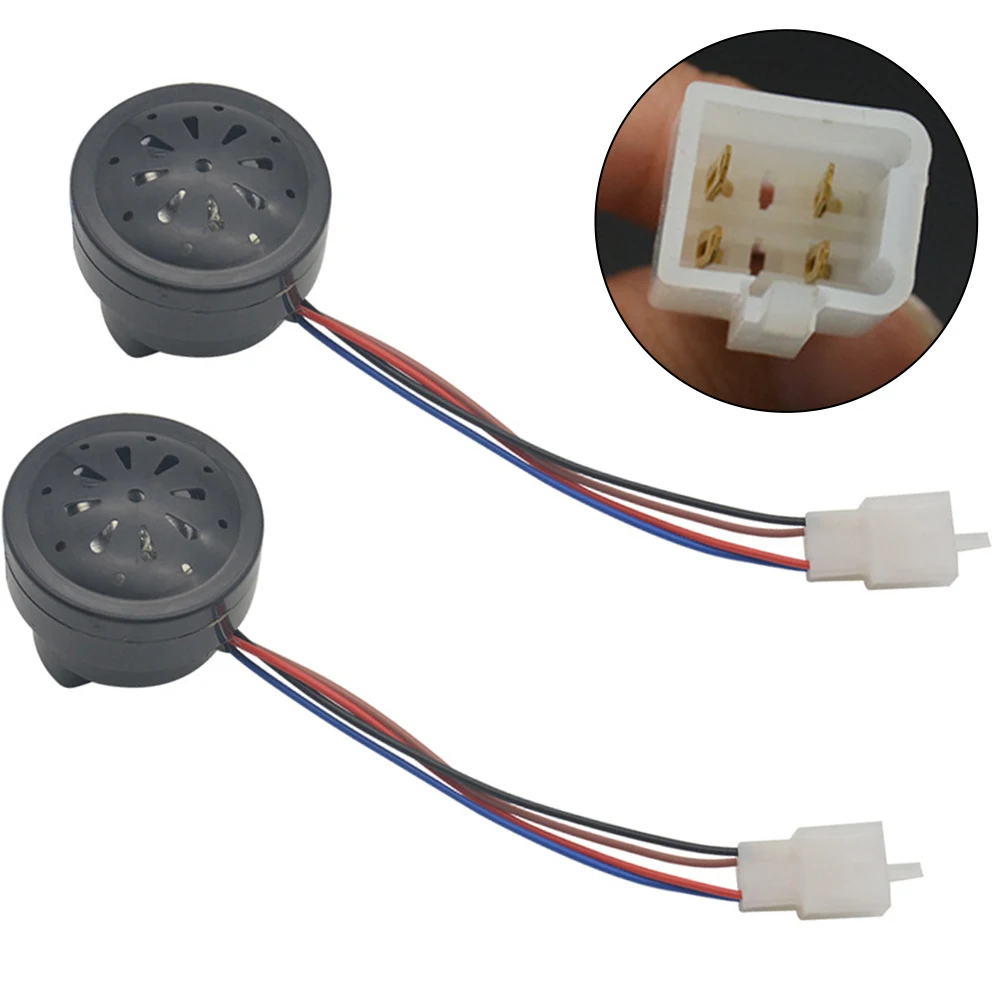 1pc E-bike 2-in-1 Speaker Instrument Lamp Large Sound For 48V-60V Electric Bike Accessories 15cm Wire Waterproof Dustproof Parts