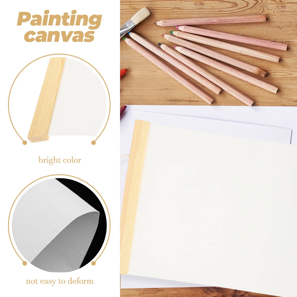 

Pure Cotton Oil Painting Canvas Sheet Wooden Frame Artistic Drawing Sheet Creative Painting Supply for Home Office Gallery Wall