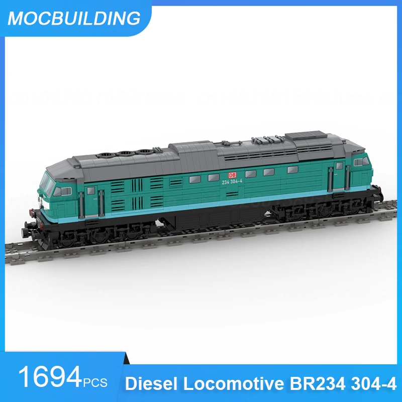 MOC Building Blocks SVT 137 234 High Speed Train & Locomotive BR E42 (Holzroller) & Diesel BR234 304-4 Model Assemble Bricks Toy