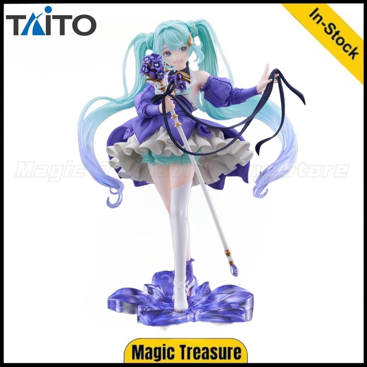 

【В наличии】Оригинальная фигурка TAiTO AMP Piapro Hatsune Miku на день рождения 2024, цветок Ver, игрушка в подарок