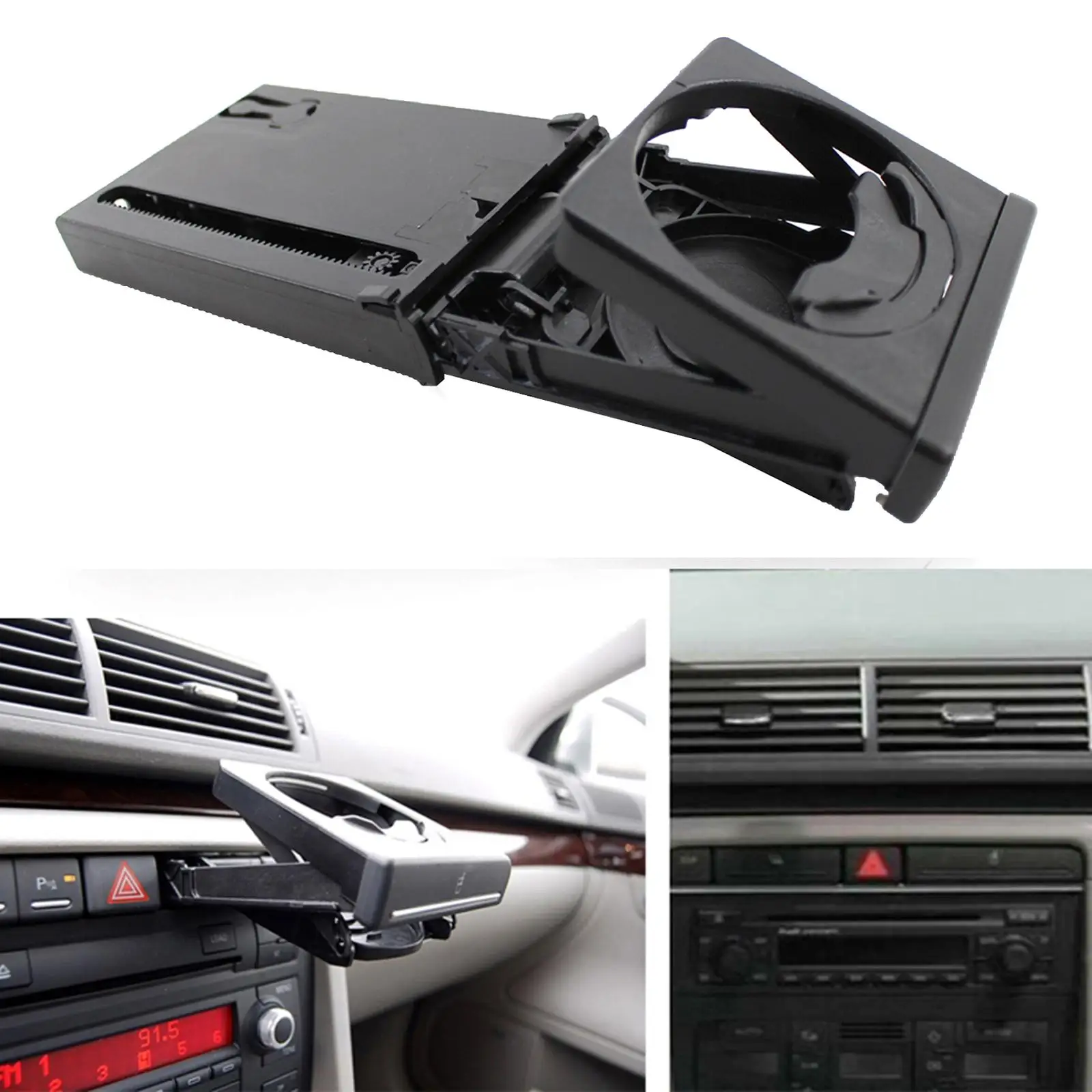 Car board Cup Holder Folding Slide for A4 / B6 / B7 2002