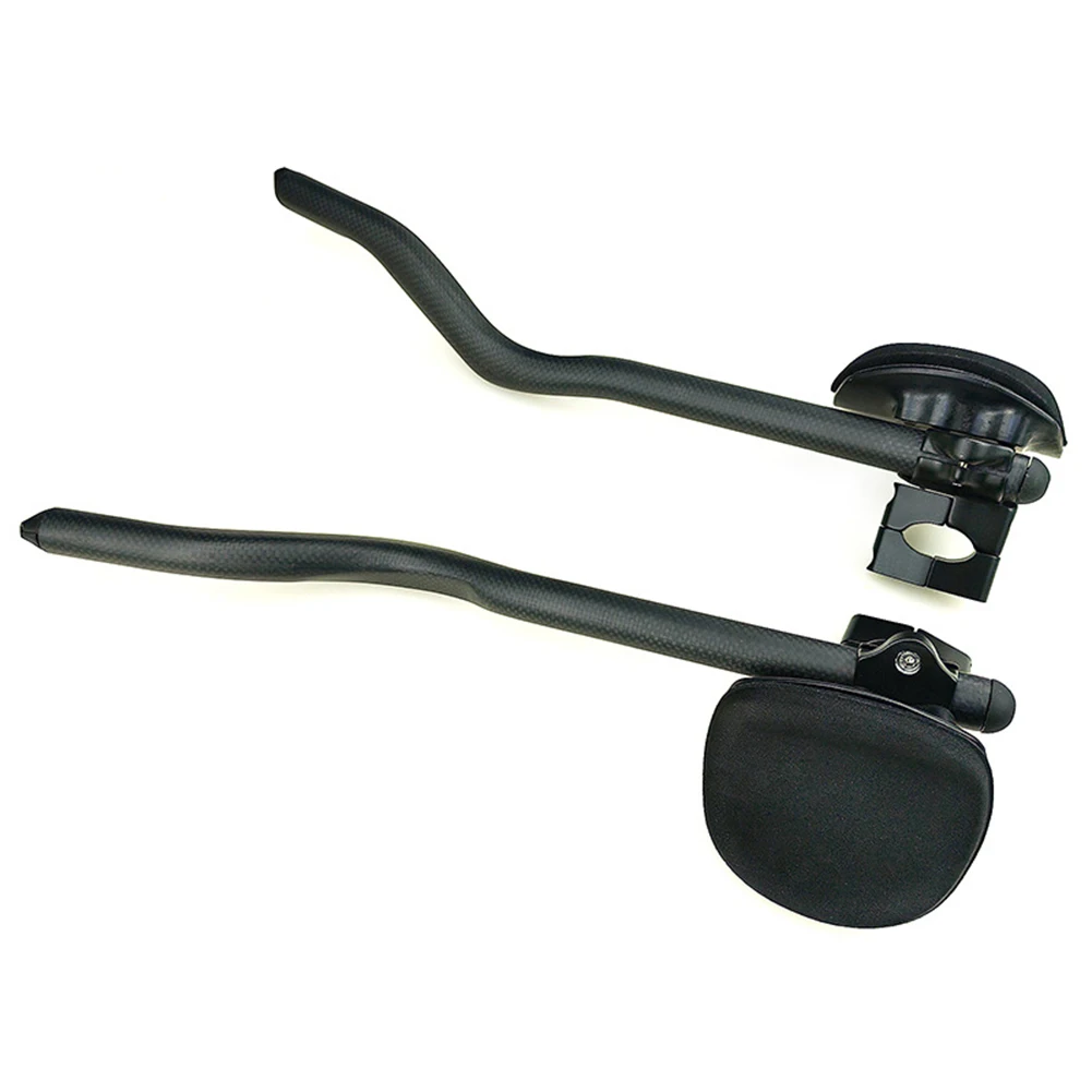 

For Cycling Bicycle Auxiliary Handlebar 30 Degrees Handlebar 3K Bright Finish For Special-shaped Curved Handlebars