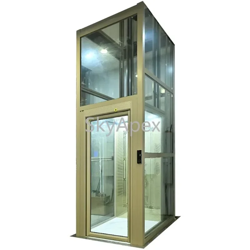 #Indoor Home Hydraulic Elevator Modern Passenger Lift CE Certified Quiet Stable400KG Load For  Residential  House  Mobility  Use