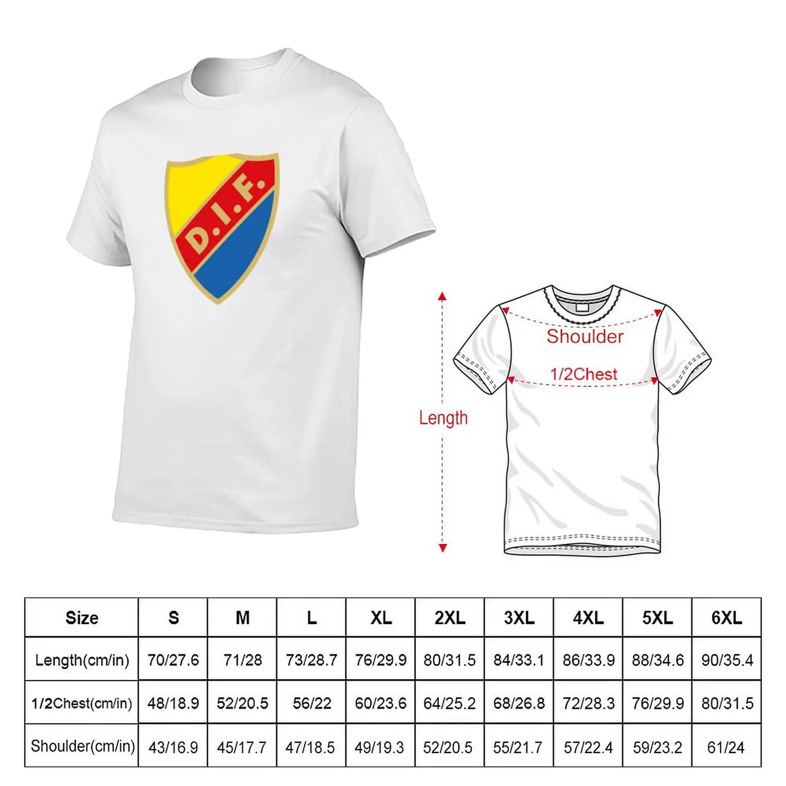 Djurg?rdens IF Fotboll away T-Shirt printed t shirts for man t shirts for man pack cotton T-Shirt