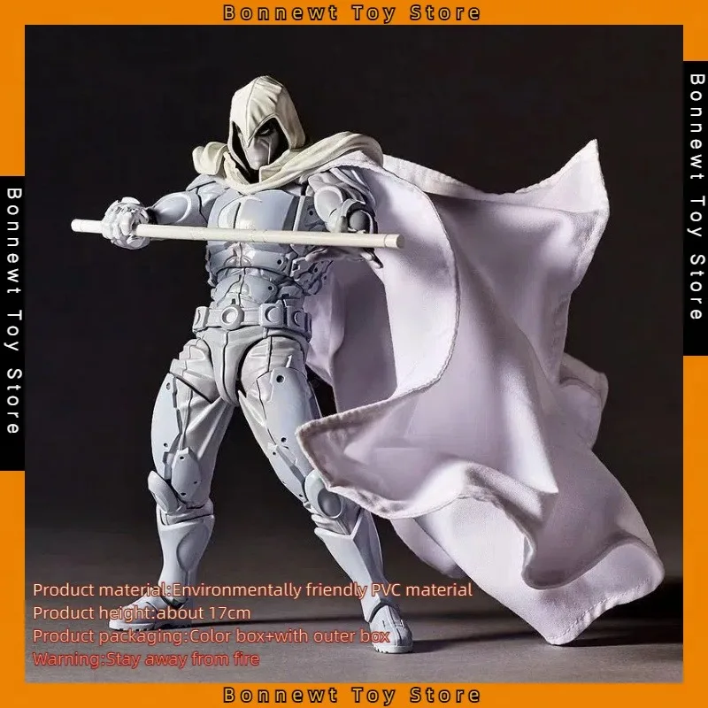 

17cm Moon Knight Figure Revoltech AMAZING YAMAGUCHI Marc Spector Action Figurine Collection Ornament Model Toys Birthday Gifts