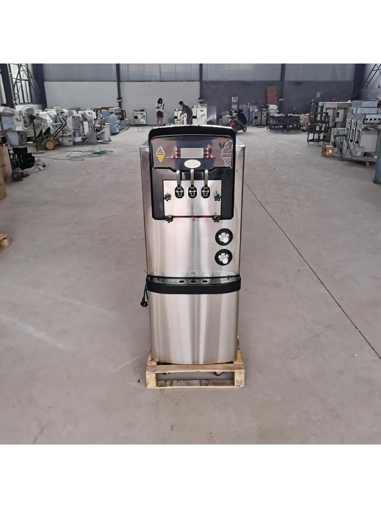 Three flavors of ice cream machine small fully automatic domestic commercial multifunctional dual storage equipment yogurt