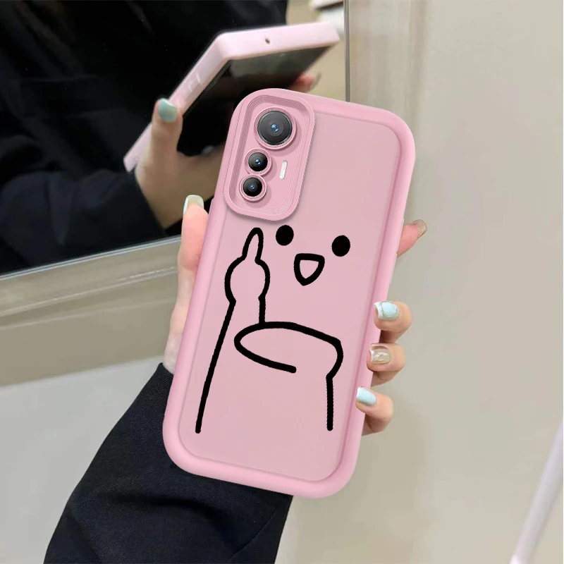 Cartoon Fun Stickman Soft Phone Case for Xiaomi Poco F7 F6 F5 F4 F3 M5s C65 C75 C71 X7 X6 X5 X4 GT X3 NFC M7 M6 Pro 4G 5G Cover