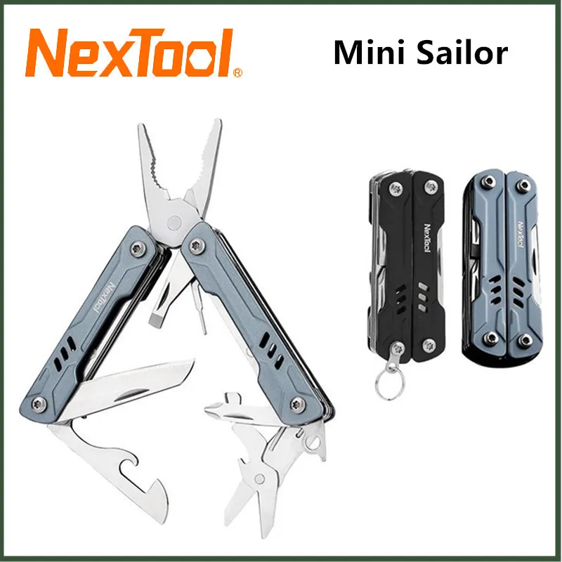 NexTool Mini Sailor 11 In 1 Multi Tool Outdoor Folding Pliers Pocket Knife Tools Wire Cutters EDC Card Pin Screwdriver Scissors