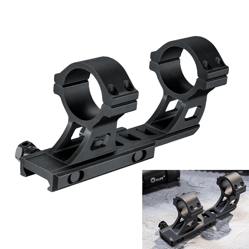 

Cantilever Airsoft Rifle Scope Mount Lightweight Offset Dual Ring with 2.36'' Aluminum Ring Space 1.57'' Center Height