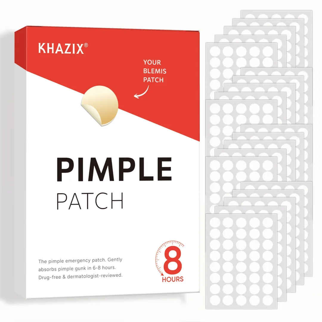 200/400/800Pcs Pimple Patch 2 Sizes Hydrocolloid Acne Patch Day Night