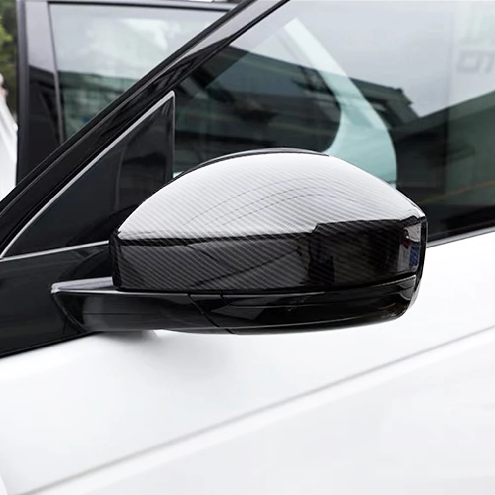 

Carbon Fiber Rearview Rear View Mirror Cover For Land Rover Discovery Sport Range Rover Velar Evoque For Jaguar F-Pace