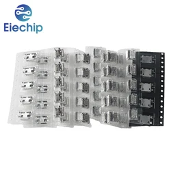 60pcs/lot 5 Pin SMT Socket Connector Kit, Micro USB Type B Female Placement 12 Models SMD DIP Socket Connector for mobile phones