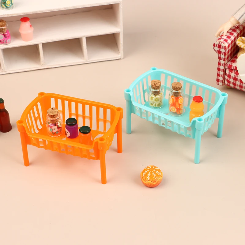 5 sztuk 1/12 domek dla lalek Mini kosze do przechowywania Model domek dla lalek dekoracja mebli lalki dom dekoracje kuchenne akcesoria