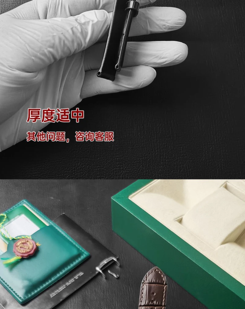 FUYIJIA Male Custom T-iss-ot T116 Original Watchbands 22MM×20MM Handmade Cowhide Strap 316L Stainless Steel Pin Buckle Wristband