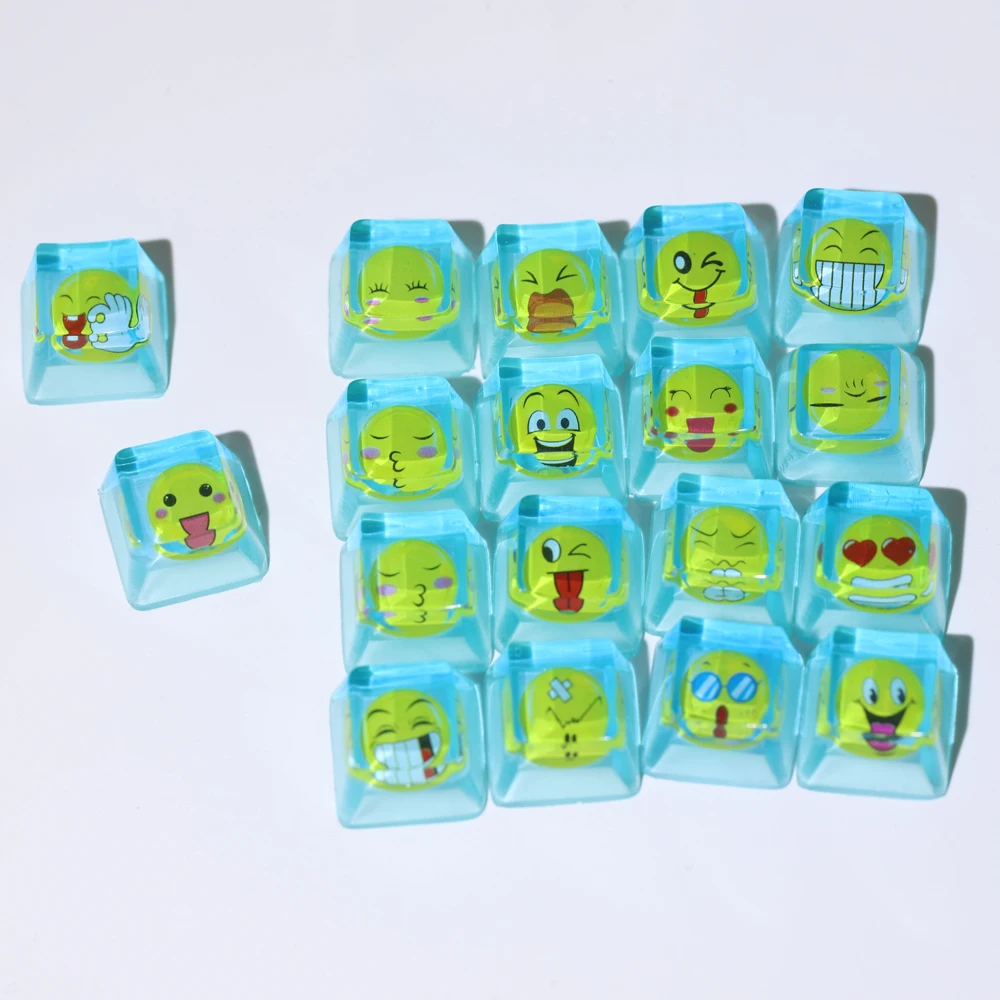 Handgemachte Cartoon Harz Keycap niedliche personal isierte Keycaps für mechanische Tastatur Kreativität durchscheinende Keycap