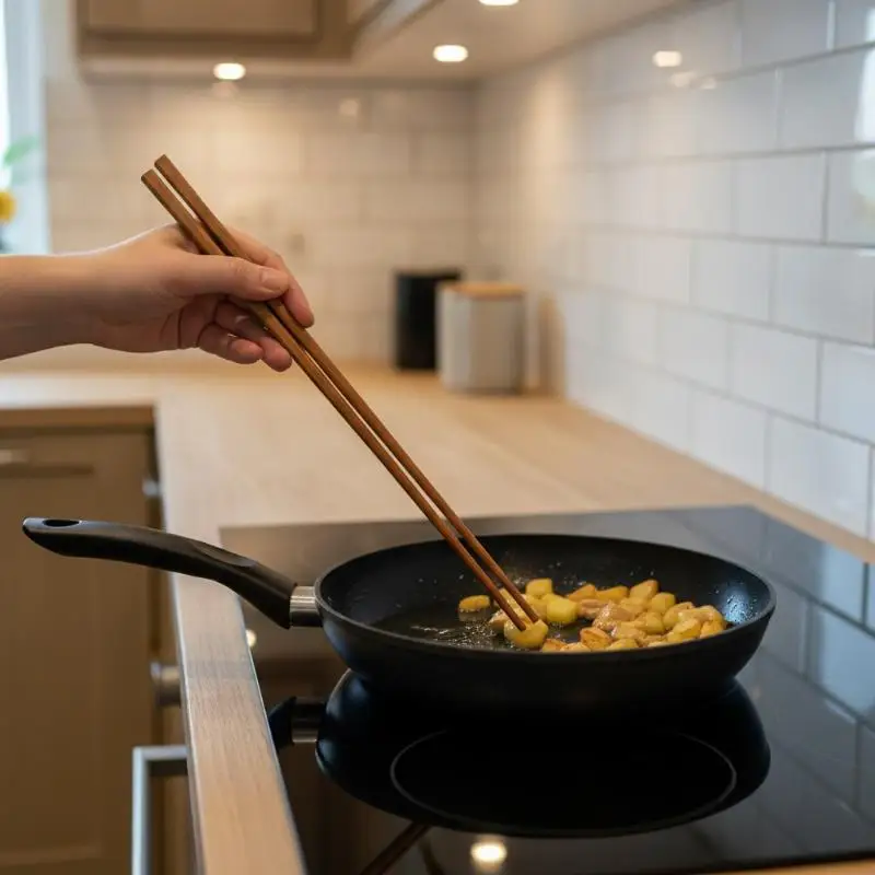 1Pair 32cm Length Deep Fry Kitchen Tools Noodle Chopsticks Food Sticks Chinese Style Lengthen Hot Pot Wooden Cooking