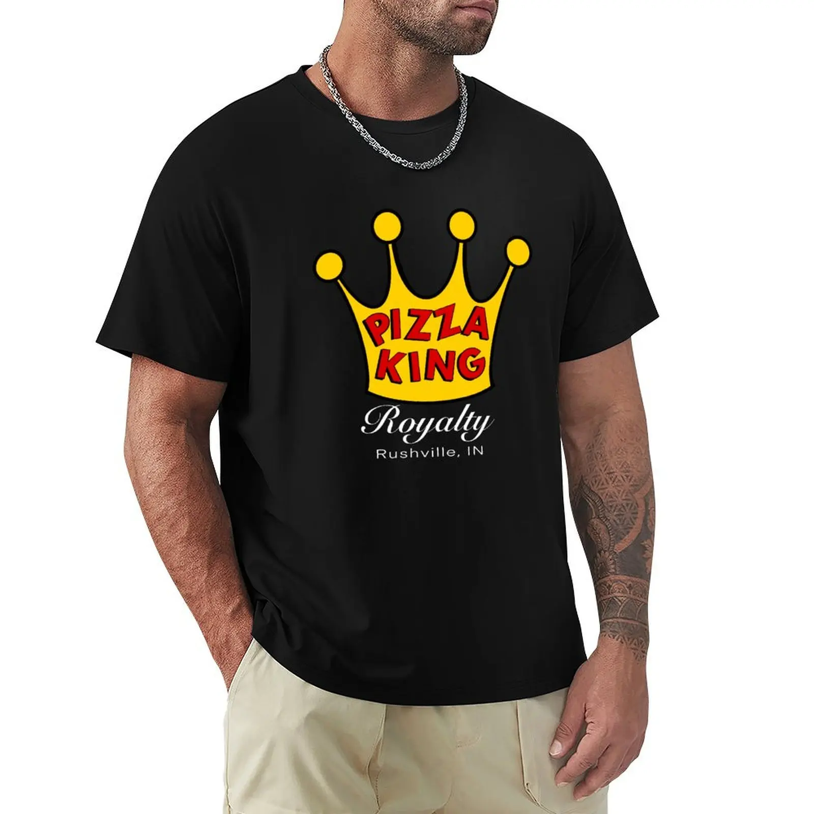 

Pizza King Royalty T-Shirt korean fashion rapper graphic tees shirts men graphic