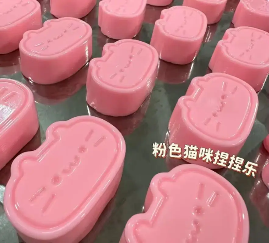 New Popular Cheese Cat Slow Rebound Kneading Music Cute Cat Thick Version Decompression And Pressure Relief Slow Rebound Toy