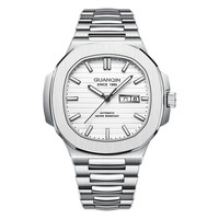 GUANQIN Men's Mechanical Wrist Watch Sport Elegant Luminous Stainless Steel Week Calendar Sapphire Crystal 8205 Movement Clock