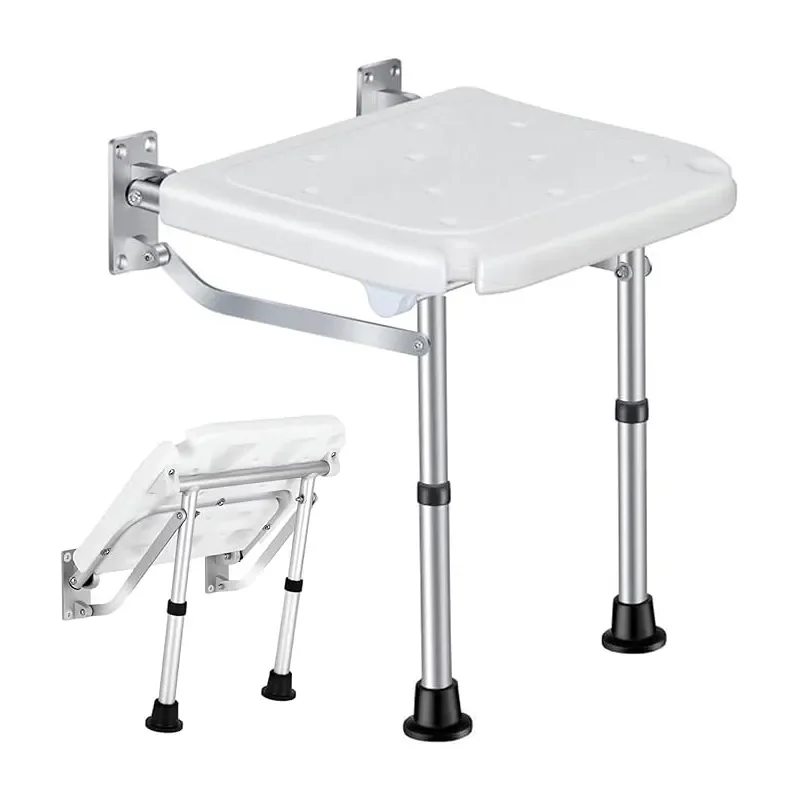 Best Non-slip For Bathroom The Disabled Fat People Wall Mounted Folding Hospital Seat Elderly Shower Chair Bath Stool