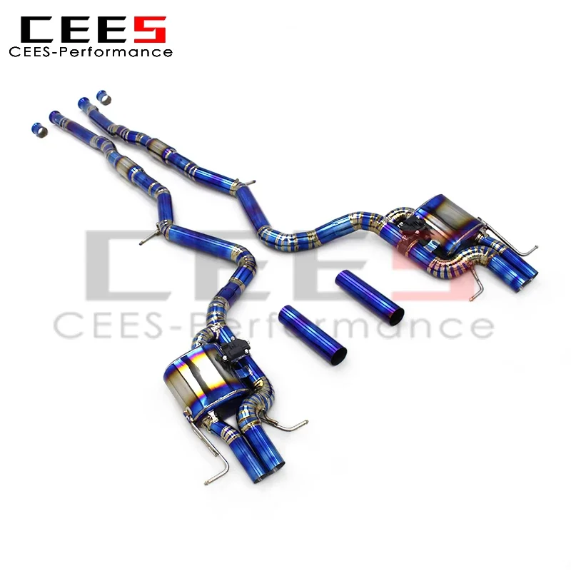 CEES Lightweight Catack for Mercedes-Benz S350 3.0 2012-2023 Resonator Midpipe With Electronic Axle Back Section