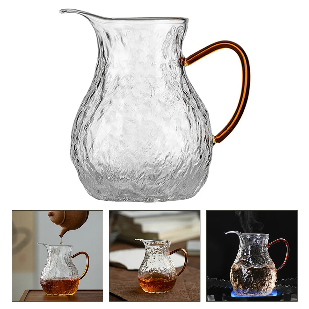 

Chinese Style Glass Tea Kettle 330ml Thickened Glass Teapot Gongdao Cup Flower Tea Maker Stove Top Safe Practical