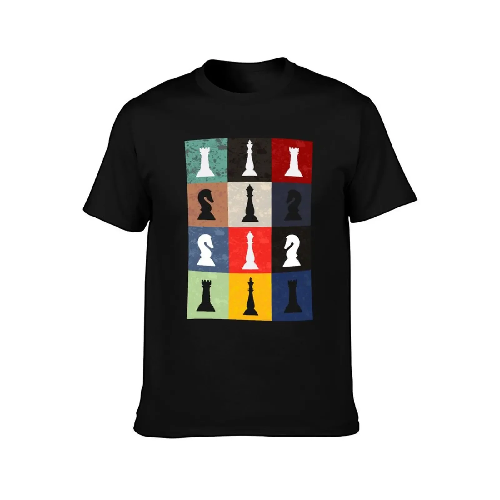 Retro Chess Player Grandmaster Strategy Board Game Gift T-Shirt plus sizes outfits for men