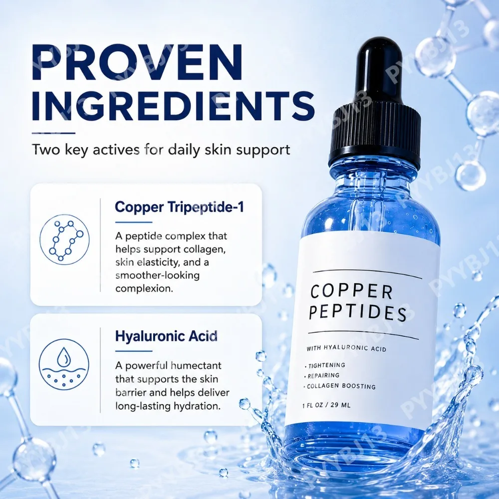 Suero de Péptidos de Cobre GHK - Hyaluronic Acid Serum reseña y precio