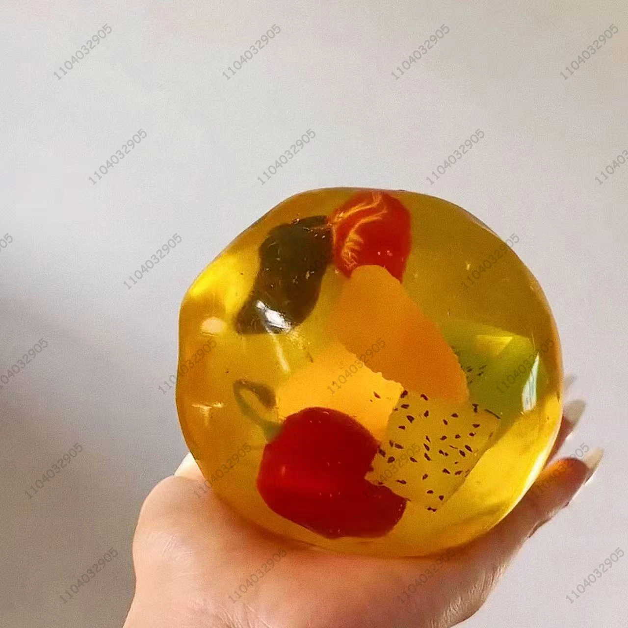 Jumbo Stress Ball Assorted Fruit Ball Fidget Toy Non-Bounce Squeeze Ball Sensory Toy Anti-Stress Toy For Children Hand Exercise