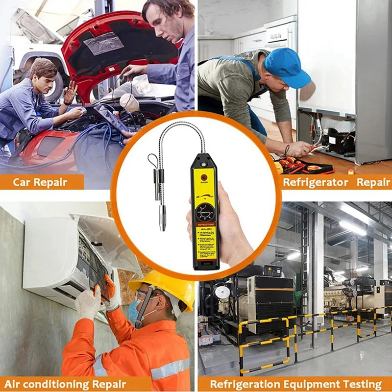 ハロゲン漏れ検知器,フロン漏れ検知器,冷媒ガスエアコンテスター,r22,r410a,r134a,r1234yf,WJL-6000UV