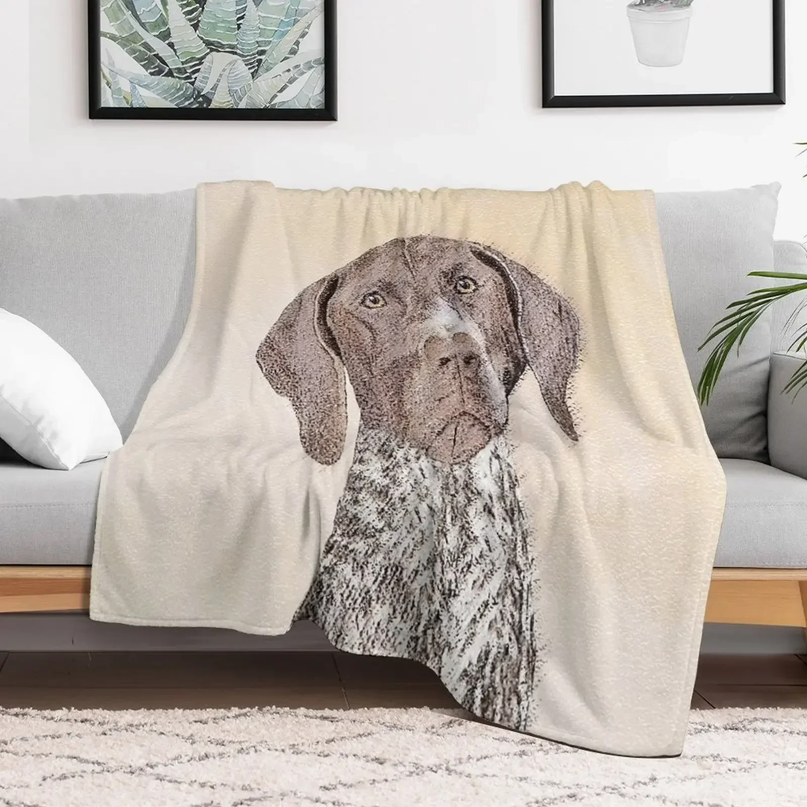 German Shorthaired Pointer Throw Blanket Personalized Gift Weighted Luxury Summer Blankets