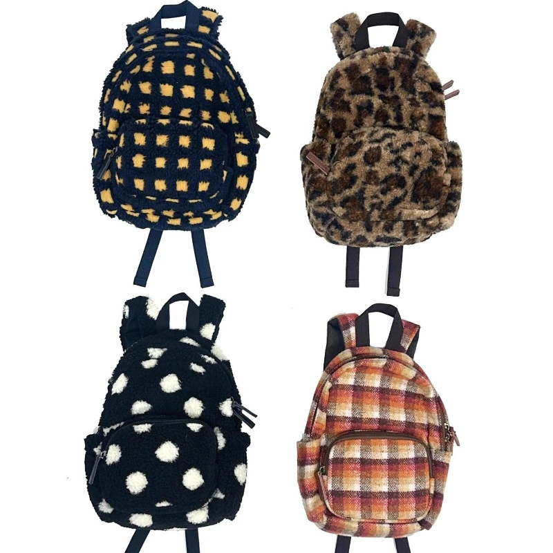 Backpacks for Women Y2k Aesthetic Vintage Dot Fashion Streetwear Backpack Korean All Match Students Mini Casual Schoolbags Femme