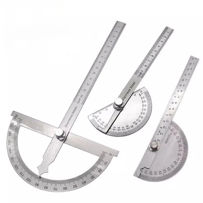 180 Degree Stainless Steel Angle Finder Goniometer Protractors Measuring Gauging Inclinometer Woodworking Carpenter Tools