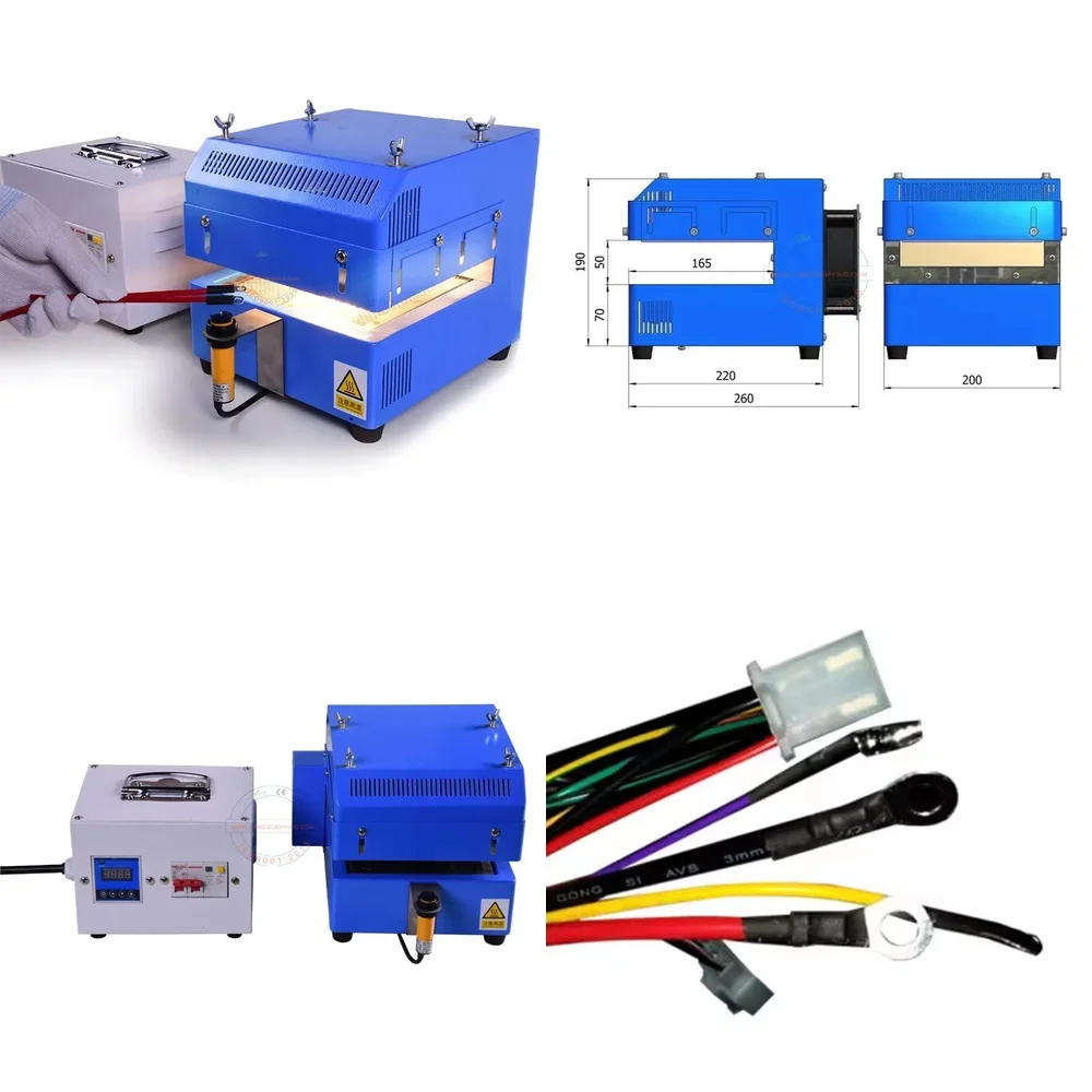 

JCW HSB17 Semi Automatic Manual Feeding Radiant Tube Heater Machine for PVC Welding and Heat Cable Manufacturing