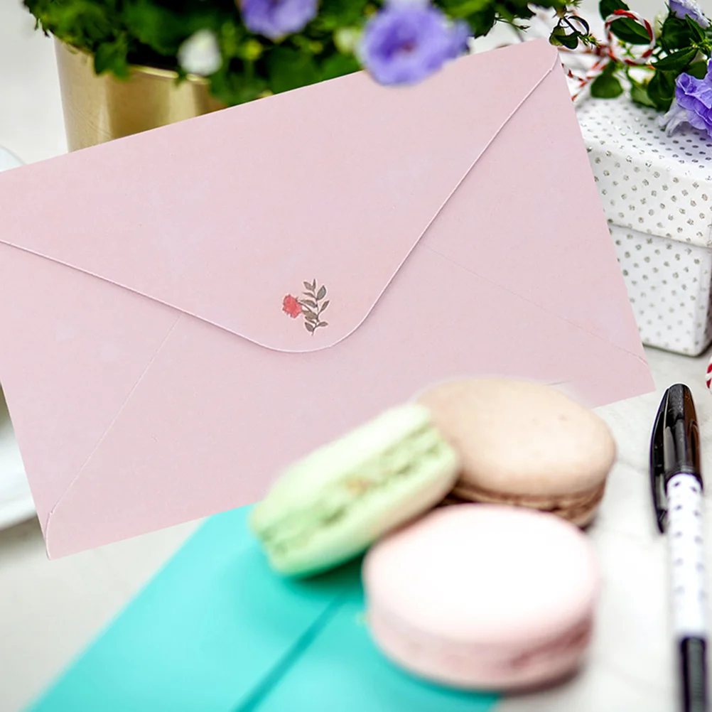 Envelopes Clear Stationery Highlighters Paper Card Pens Pink Stationary for Writing Letters Office