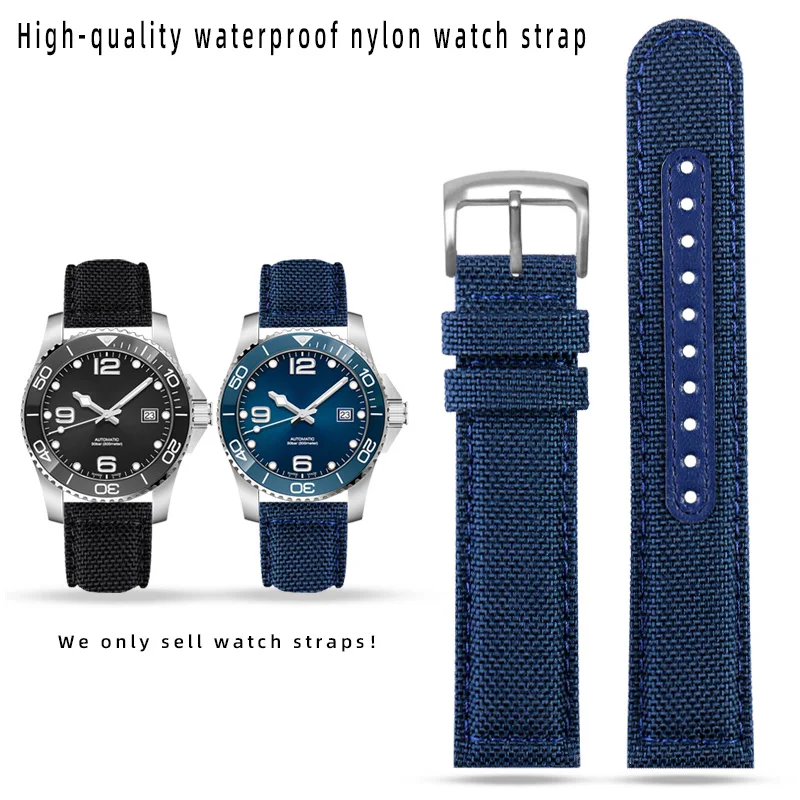 20mm 21mm 22mm High-quality nylon watch strap For Seiko Longines Citizen Waterproof and sweat-resistant universal watch bracelet
