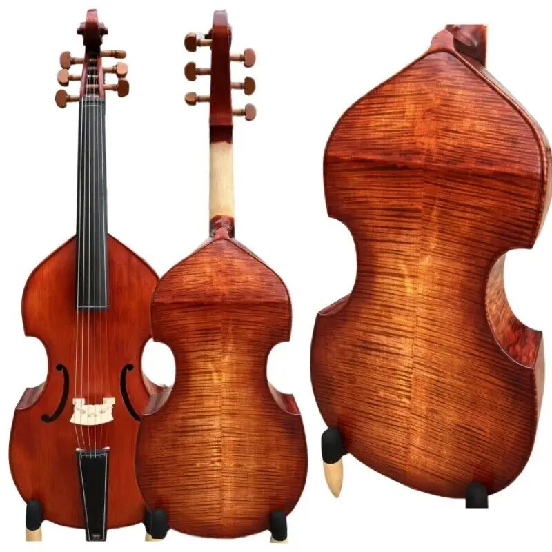 

Baroque style profession maestro 7 string 27" bass viola da gamba carving scroll