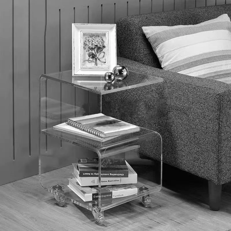 

Acrylic coffee table corner home decoration side minimalist center living room coffee side table