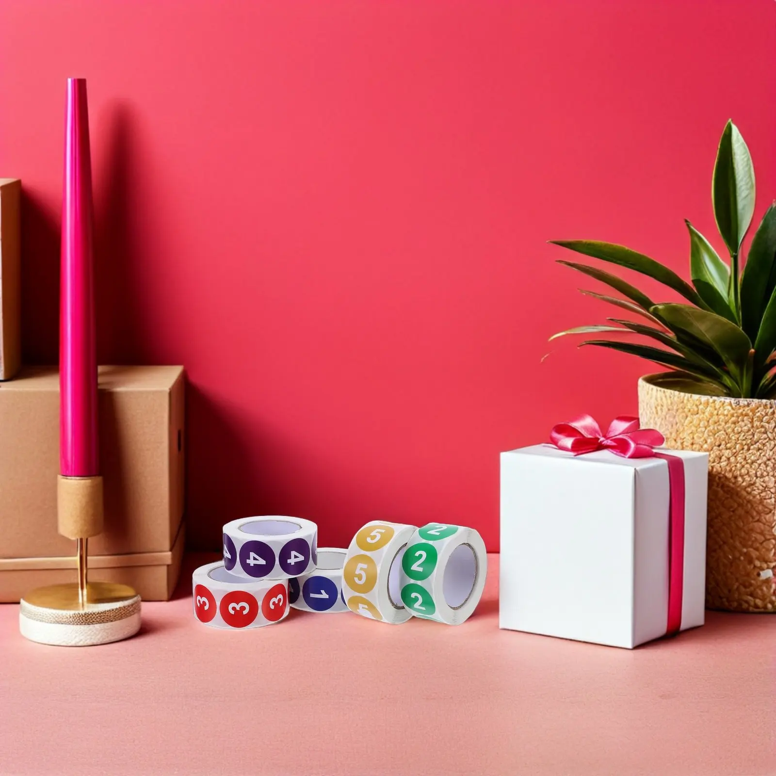 

2500 шт. цветных круглых наклеек с номерами 1-5, самоклеящиеся маленькие этикетки для школы, офиса, дома, инвентаризации, хранения, с четкими цифрами