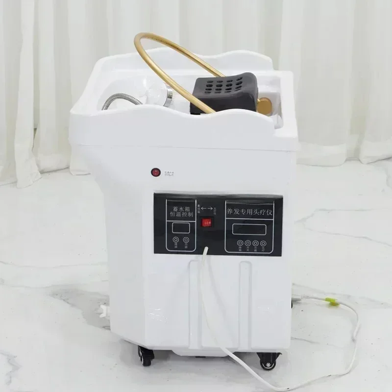

Portable Shampo Chair Sink Stylist Head Spa Water Shampouineuse Circulation Movable Wash Basin Chair Hair Salon Furniture Tank