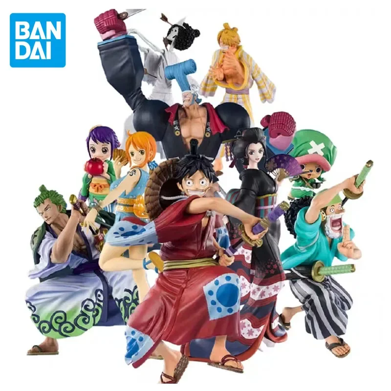 

BANDAI Original One Piece Figuarts ZERO Anime Figure Zoro Luffy Nami Robin Land of Wano Cover Action Figure Toys For Kids Gift