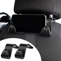 2Pcs Portable Car Seat Back Hooks For Nissan Qashqai Juke Pulsar Sentra Altima Patrol Micra Rogue Almera Goods Auto Accessories