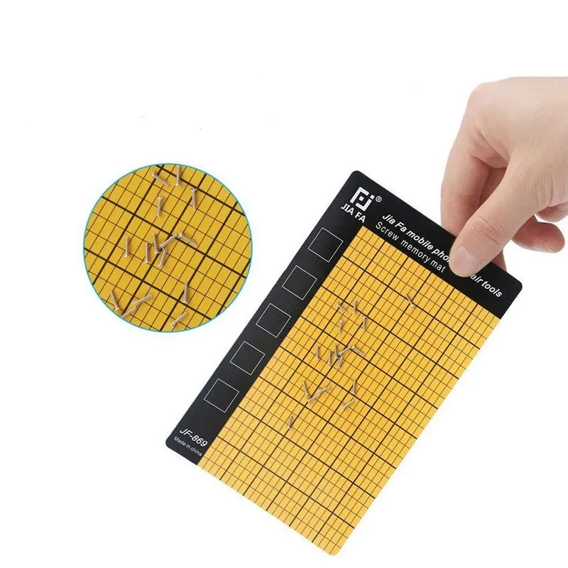 

145 x 90mm Palm Size 1PC JF-869 Magnetic Screw Mat Memory Chart Work Pad For Mobile Phone Repair Tools Huimintong