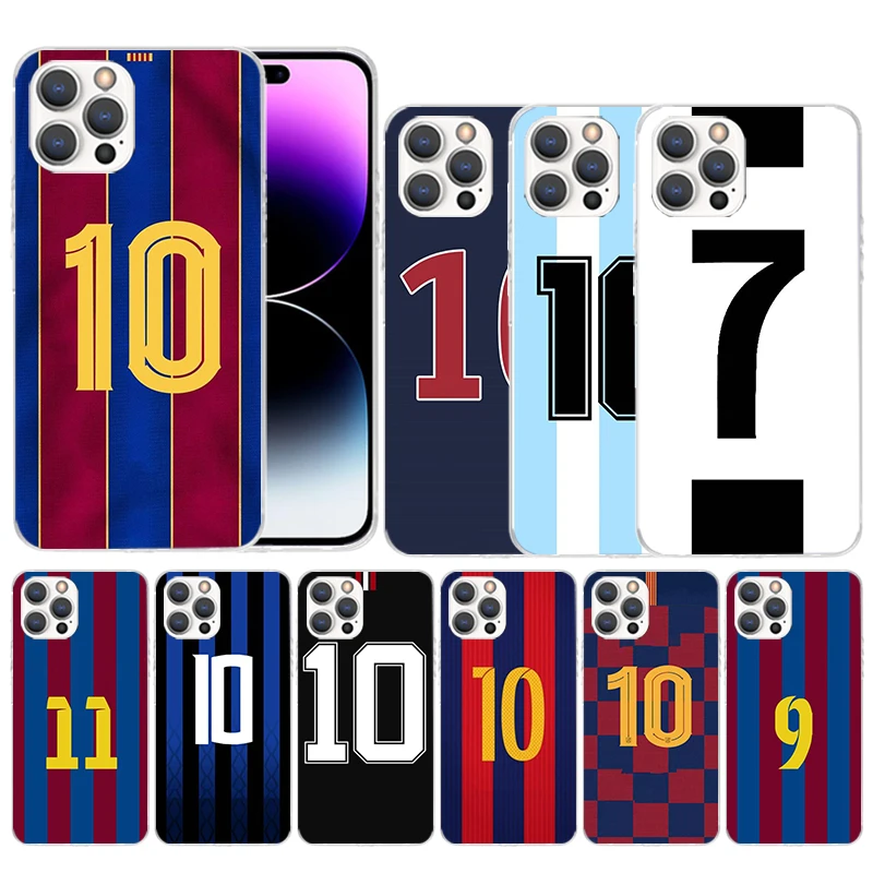 Capa para iPhone 15, 14, 13, 12 Mini, 11 Pro Max, X, XS, XR, 7 Plus, 8 Plus, SE, Capa de Telefone de Impressão Macia com Padrão Numérico, número 7, 10, 30