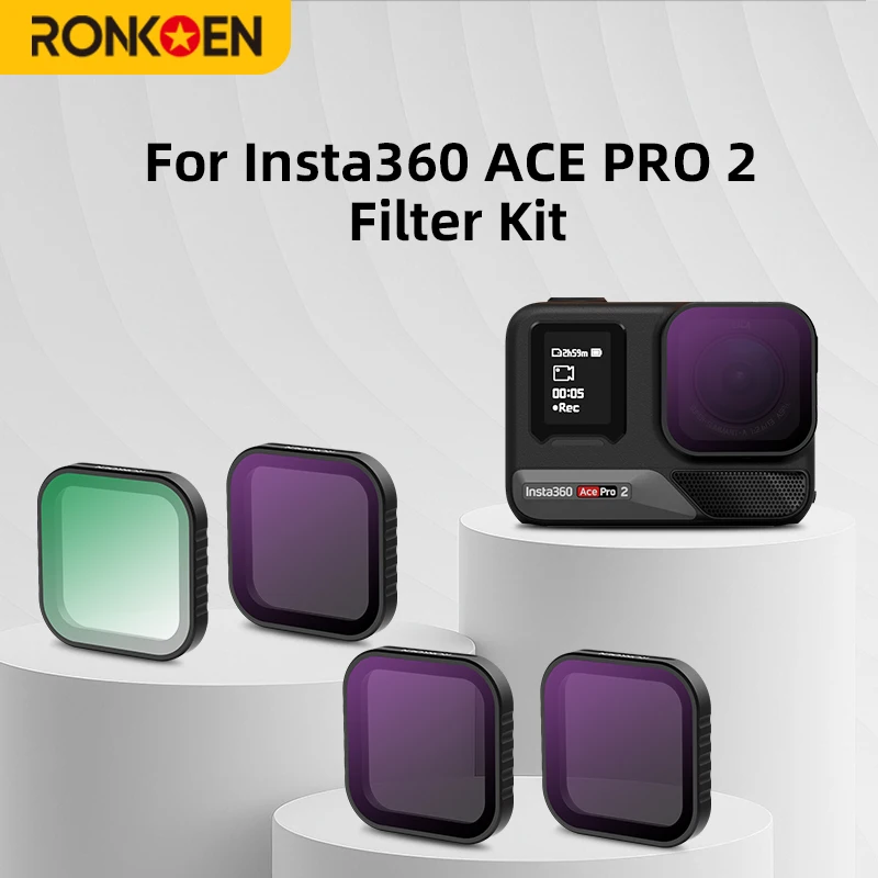 �y�Z�[�����zRonkoen CPL ND8 ND16 ND32 �����Y�t�B���^�[�L�b�g �A���~�����t���[�� Insta360 Ace Pro 2 / Ace Pro �J���������Y�A�N�Z�T���[�p