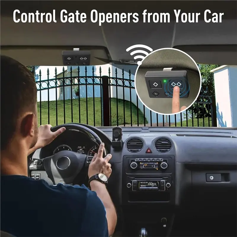 

FULL-2 Pcs For Ghost Gate Opener Remote Automatic Premium 5-Button Transmitter For Model AXS1,AXP1,AXR1