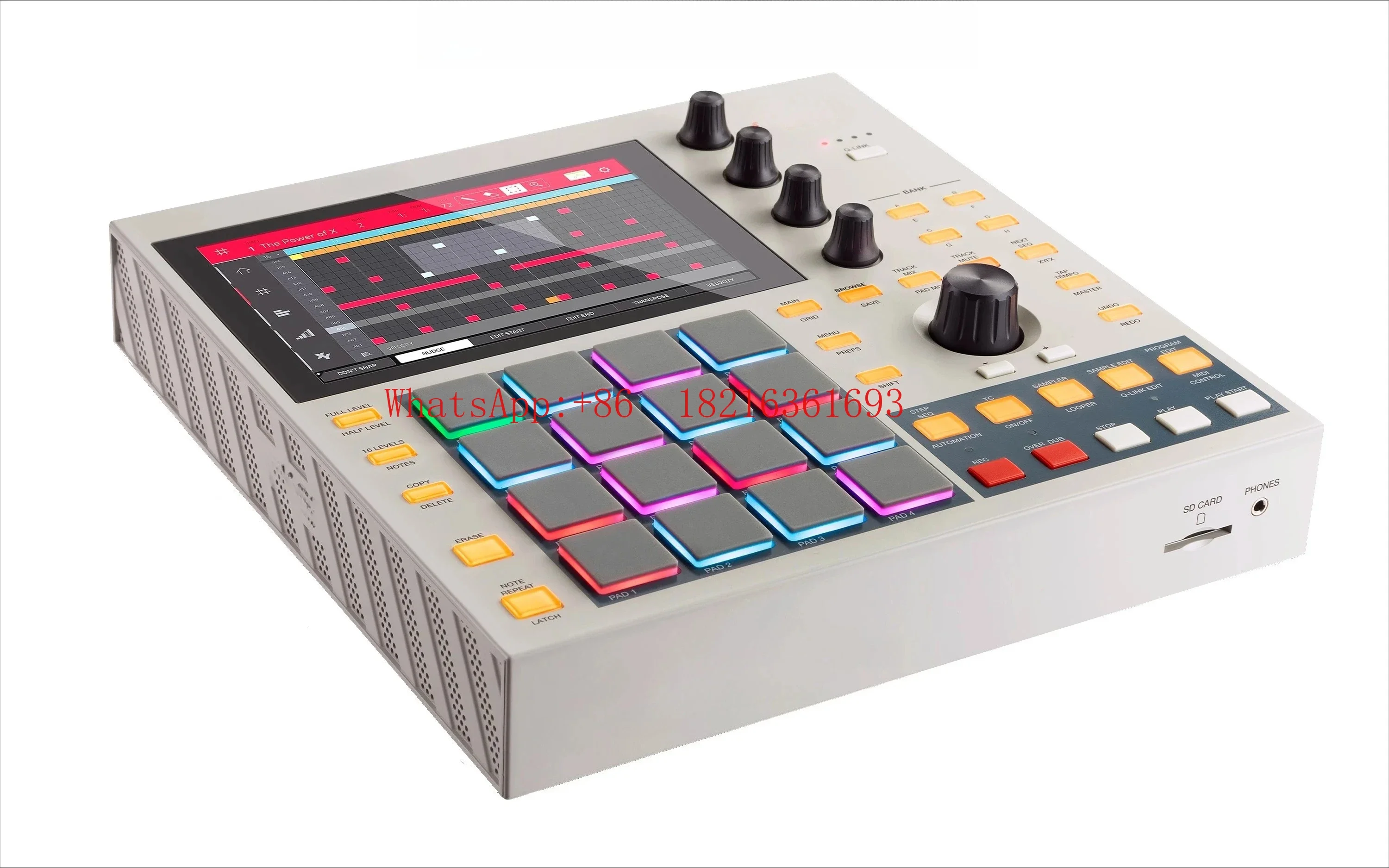 2026GOOD Arranger Keyboard Drum Machine Controller Music Pad 16 Keys 7 Inch Screen Programmable MIDI Electronic Synthesizer view 4